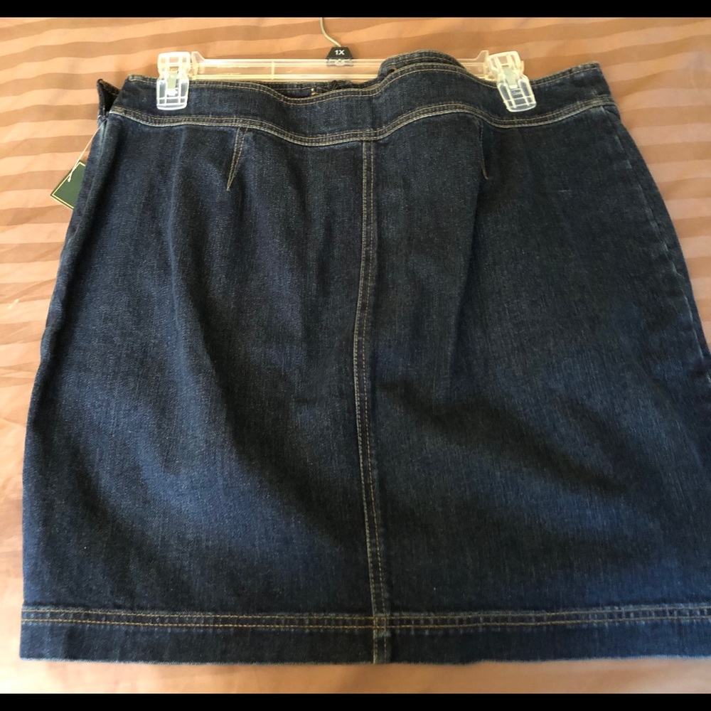 Ralph Lauren Blue Jean Skirt Size 16 NWT - Picture 2 of 2